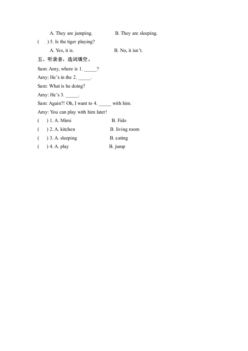 图片[2]-五年级数学下册英语Unit5WhosedogisitPartB同步听力训练人教PEP版-墨痕题库