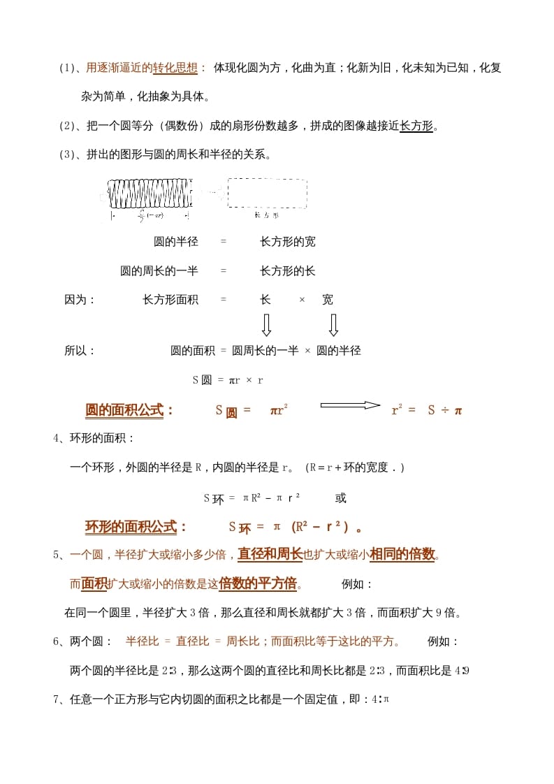 图片[3]-六年级数学上册第3单元归纳总结（人教版）-墨痕题库
