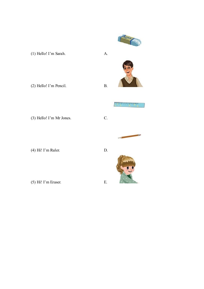 图片[3]-三年级英语上册Unit1_A_Let’s_learn同步习题(4)（人教版一起点）-墨痕题库