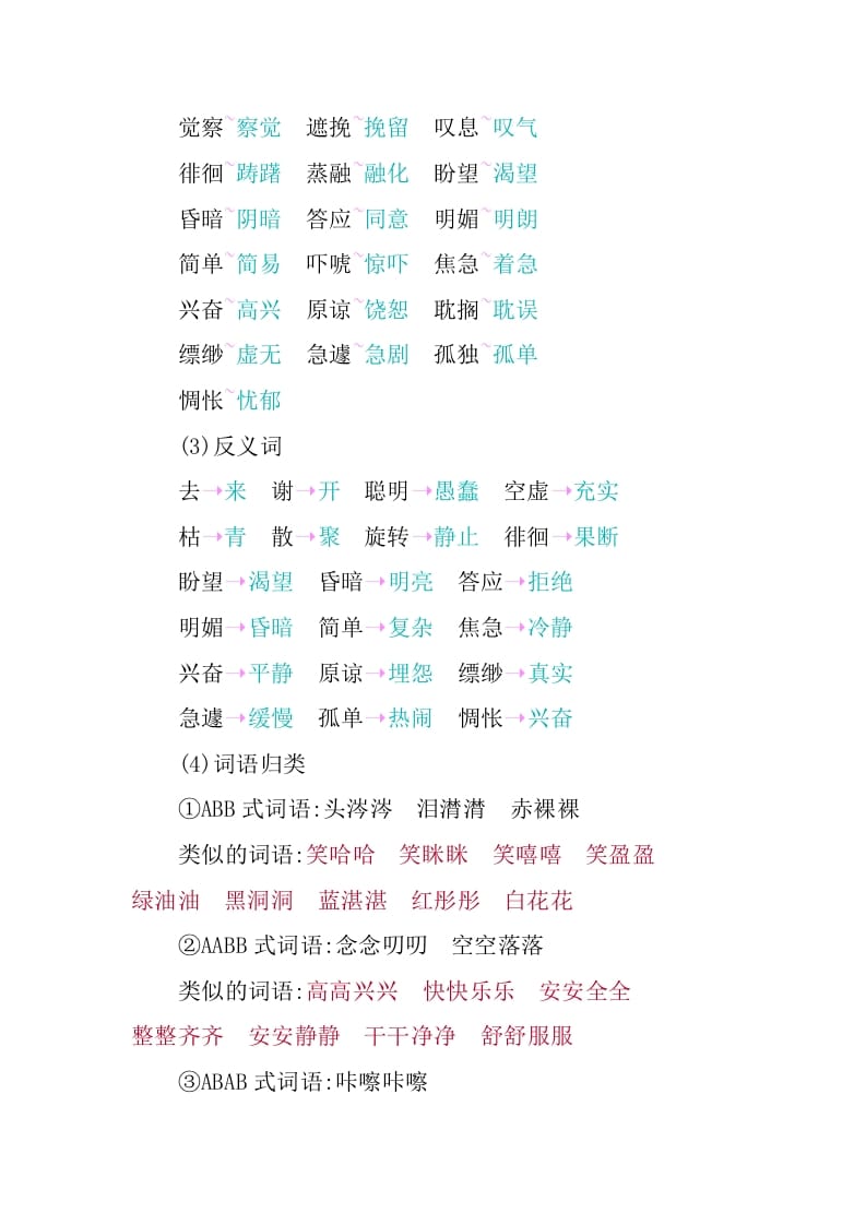图片[2]-六年级语文下册第三单元知识小结-墨痕题库