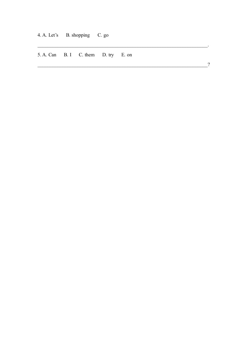 图片[2]-四年级英语上册Lesson31_课时训练（人教版一起点）-墨痕题库