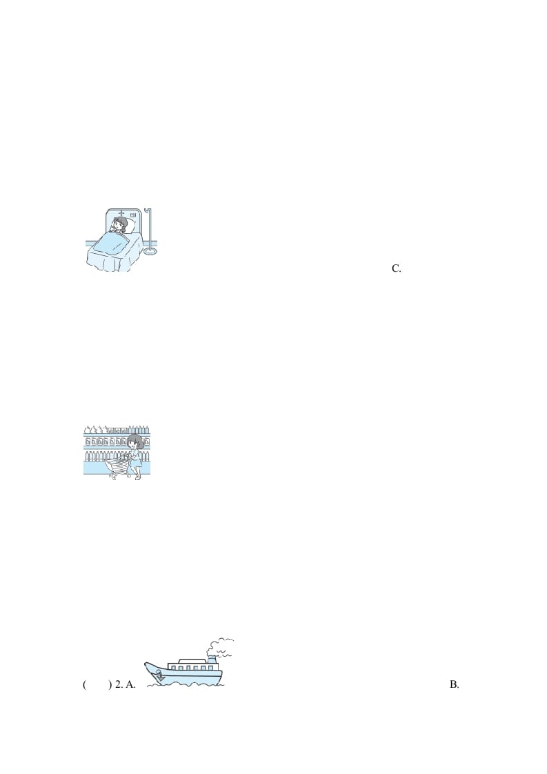 图片[2]-六年级英语上册听力专项复习卷(一)（人教版PEP）-墨痕题库