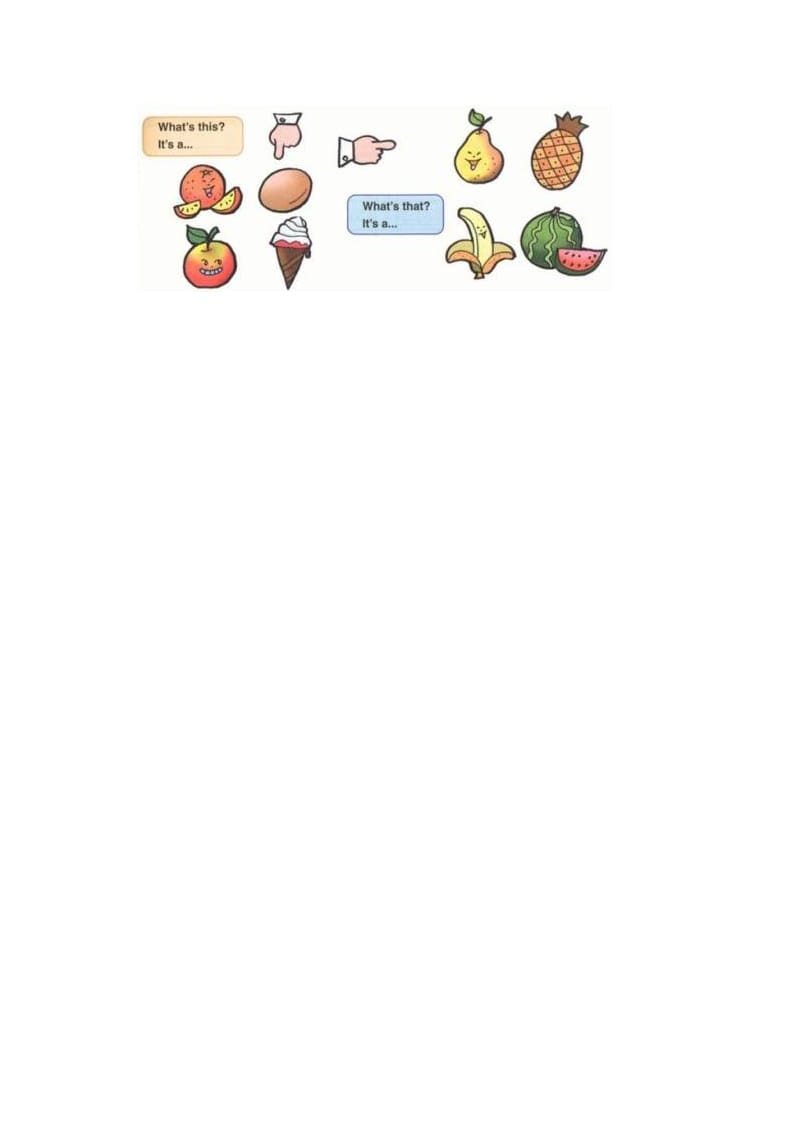 图片[2]-一年级英语上册Unit6+lesson1《Fruit》习题（人教一起点）-墨痕题库