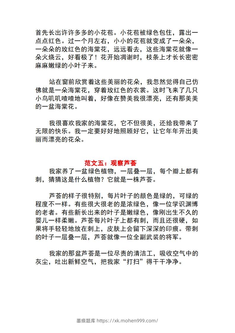 图片[3]-三年级语文下册1-8单元作文范文-墨痕题库