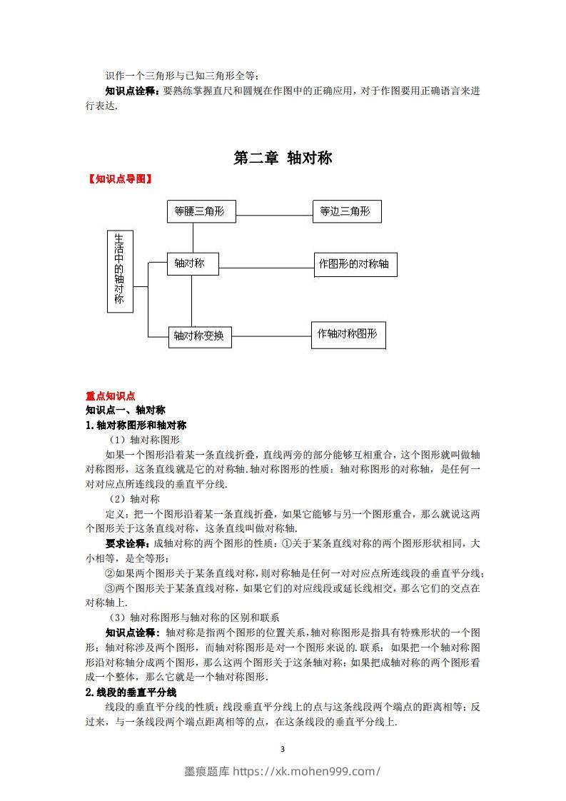 图片[3]-鲁教版数学七年级上册知识点汇总-墨痕题库